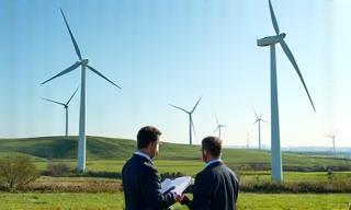 Wind turbines in a rural landscape evaluated by consultants
